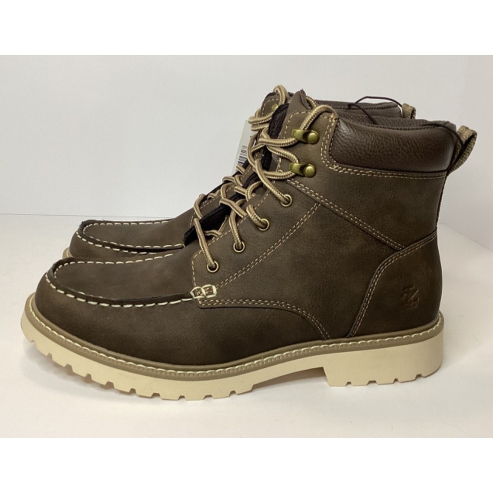 IZOD Miles Men's Memory Foam Lace up Boot Size 10 Brown NIB - Picture 6 of 8